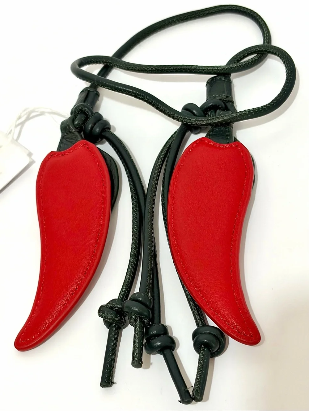 Hammitt Red Chili Pepper Leather Hot Stuff Bag Charm NWT